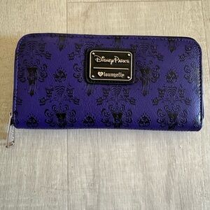 Loungefly haunted mansion Purple wallpaper Wallet